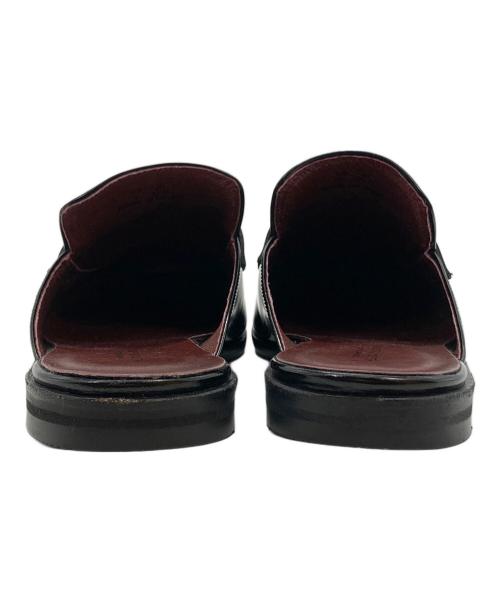 UNITED ARROWS（ユナイテッドアローズ）UNITED ARROWS (ユナイテッドアローズ) レザー ミュール ブラック サイズ:27の古着・服飾アイテム