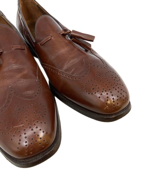 Florsheim（フローシャイム）Florsheim (フローシャイム) メダリオンタッセルローファー ブラウン サイズ:9 1/2の古着・服飾アイテム