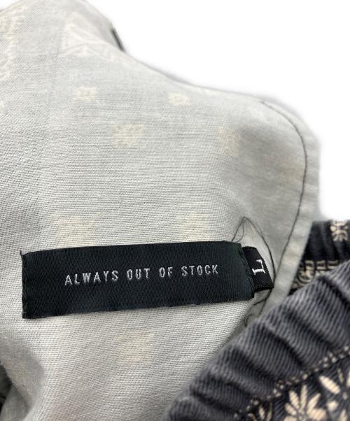 always out of stock（オールウェイズ アウト オブ ストック）always out of stock (オールウェイズ アウト オブ ストック) バンダナショーツ ブラック サイズ:Lの古着・服飾アイテム