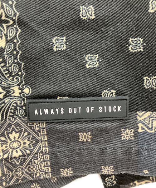 always out of stock（オールウェイズ アウト オブ ストック）always out of stock (オールウェイズ アウト オブ ストック) バンダナショーツ ブラック サイズ:Lの古着・服飾アイテム