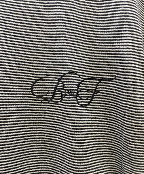 BED J.W. FORD（ベッドフォード）BED J.W. FORD (ベッドフォード) ボーダーTシャツ ブラック×ホワイト サイズ:2の古着・服飾アイテム