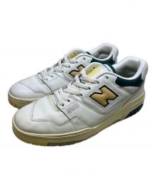 NEW BALANCE×Aime Leon Dore（ニューバランス×エメ レオン ドレ）の古着「NEW BALANCE　Aime Leon Dore　ホワイト×グリーン　スニーカー」｜ホワイト×グリーン