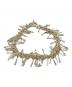 YArKA (ヤーカ) feather motif fringe bracelet シルバー：13000円
