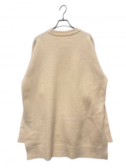 JIL SANDER（ジルサンダー）JIL SANDER (ジルサンダー) Side Slit Wool Crewneck Sweater アイボリー サイズ:46の古着・服飾アイテム