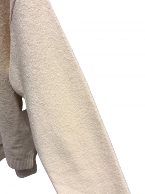 JIL SANDER（ジルサンダー）JIL SANDER (ジルサンダー) Side Slit Wool Crewneck Sweater アイボリー サイズ:46の古着・服飾アイテム