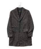 BOSSボス）の古着「T-Henk ウールブレンドチェスターコート」｜ブラウン×ブラック