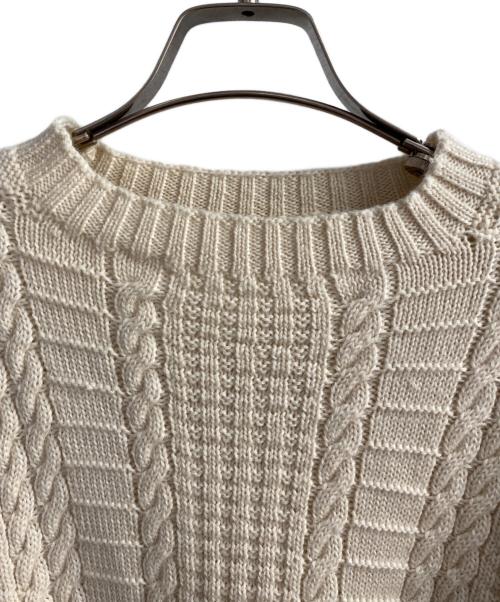 Maison Margiela（メゾンマルジェラ）Maison Margiela (メゾンマルジェラ) フィッシャーマンニット アイボリー サイズ:Ｓの古着・服飾アイテム