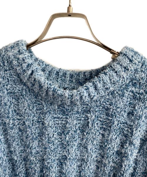 Maison Margiela（メゾンマルジェラ）Maison Margiela (メゾンマルジェラ) クルーネックコットンセーター スカイブルー サイズ:Ｓの古着・服飾アイテム