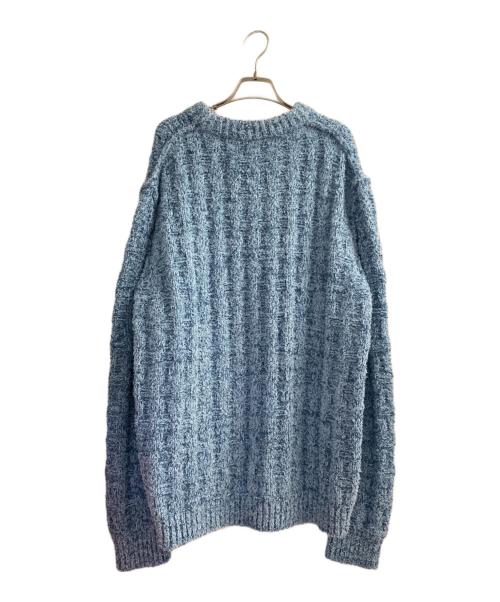 Maison Margiela（メゾンマルジェラ）Maison Margiela (メゾンマルジェラ) クルーネックコットンセーター スカイブルー サイズ:Ｓの古着・服飾アイテム