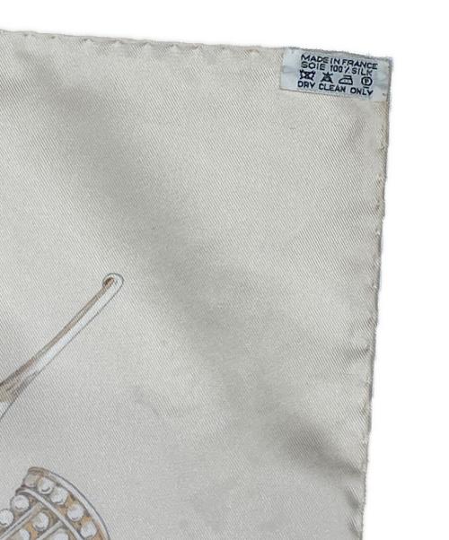 HERMES（エルメス）HERMES (エルメス) カレ90《TERRES PRECIEUSES》 アイボリー サイズ:90の古着・服飾アイテム