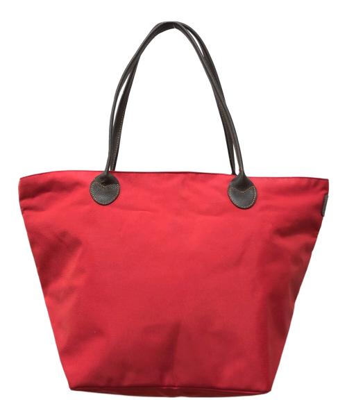 Herve Chapelier（エルベシャプリエ）Herve Chapelier (エルベシャプリエ) レザーハンドル舟型ショルダー レッド サイズ:下記参照の古着・服飾アイテム