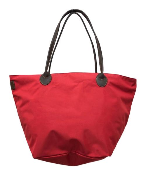Herve Chapelier（エルベシャプリエ）Herve Chapelier (エルベシャプリエ) レザーハンドル舟型ショルダー レッド サイズ:下記参照の古着・服飾アイテム