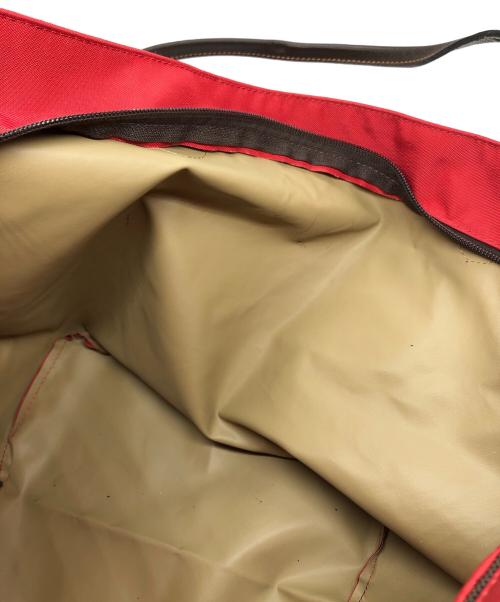 Herve Chapelier（エルベシャプリエ）Herve Chapelier (エルベシャプリエ) レザーハンドル舟型ショルダー レッド サイズ:下記参照の古着・服飾アイテム