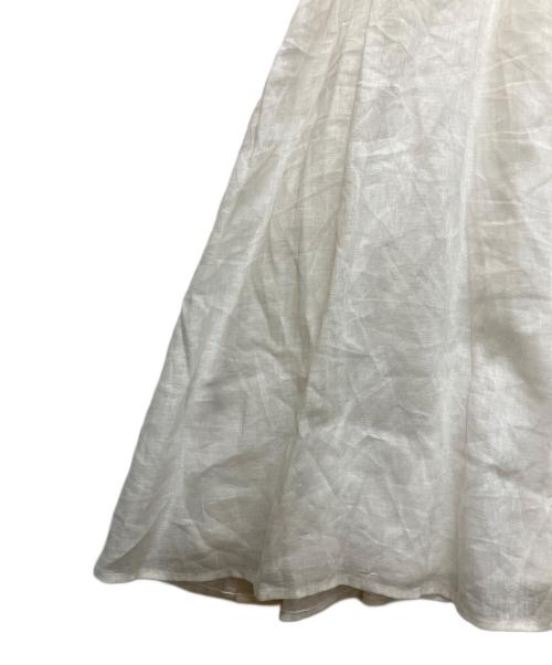 KEINA RITA（ケイナ リタ）KEINA RITA (ケイナ リタ) KD231-013　Linen Gathered Dress ホワイト サイズ:Fの古着・服飾アイテム
