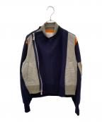 sacaiサカイ）の古着「Sponge Sweat Blouson」｜ネイビー