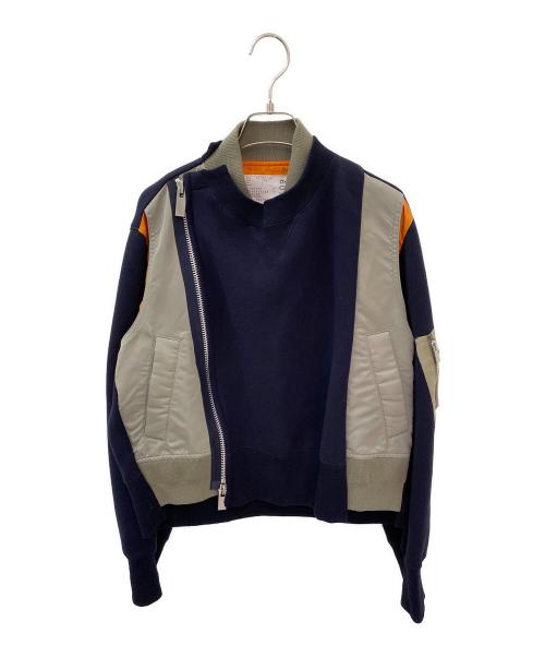 sacai（サカイ）sacai (サカイ) Sponge Sweat Blouson ネイビー サイズ:2の古着・服飾アイテム