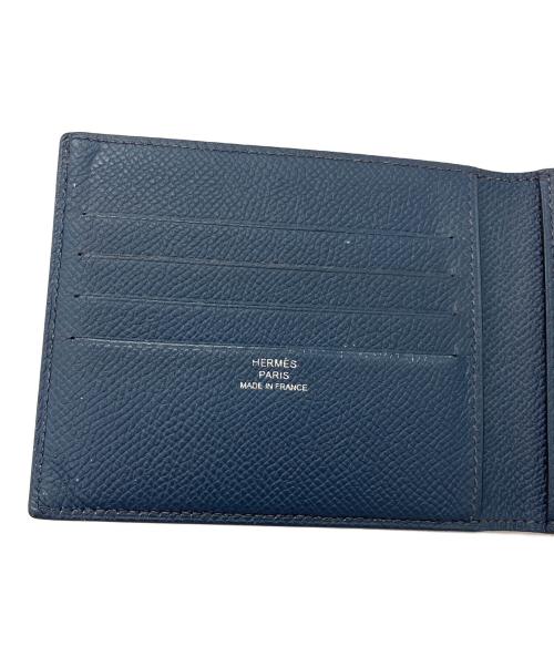 HERMES（エルメス）HERMES (エルメス) 2つ折り財布 ネイビーの古着・服飾アイテム