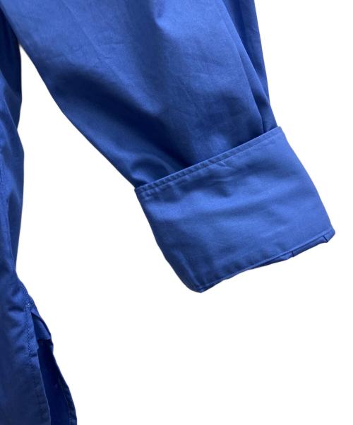 LOEFF（ロエフ）LOEFF (ロエフ) コットンブロードレギュラーカラーシャツ ブルーの古着・服飾アイテム