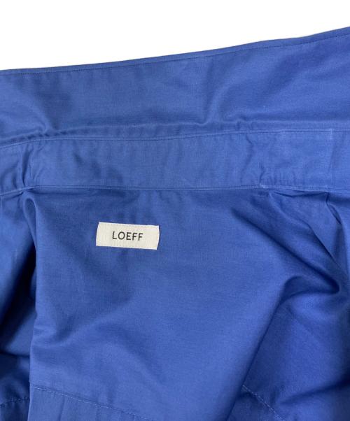 LOEFF（ロエフ）LOEFF (ロエフ) コットンブロードレギュラーカラーシャツ ブルーの古着・服飾アイテム