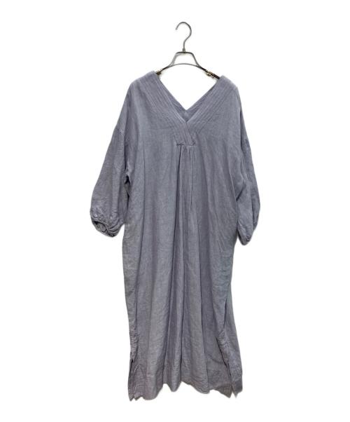 CLOTH&CROSS（クロスアンドクロス）CLOTH&CROSS (クロスアンドクロス) リネンワンピース ラベンダー サイズ:Freeの古着・服飾アイテム