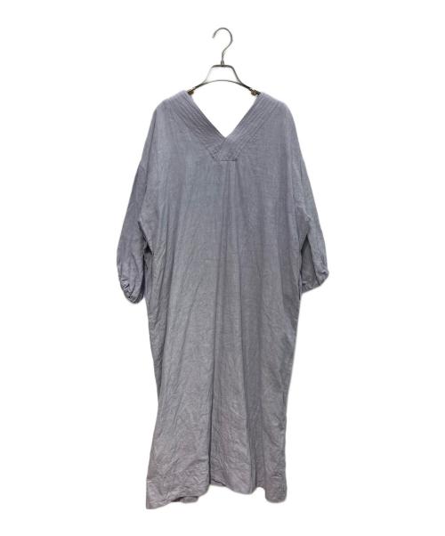 CLOTH&CROSS（クロスアンドクロス）CLOTH&CROSS (クロスアンドクロス) リネンワンピース ラベンダー サイズ:Freeの古着・服飾アイテム