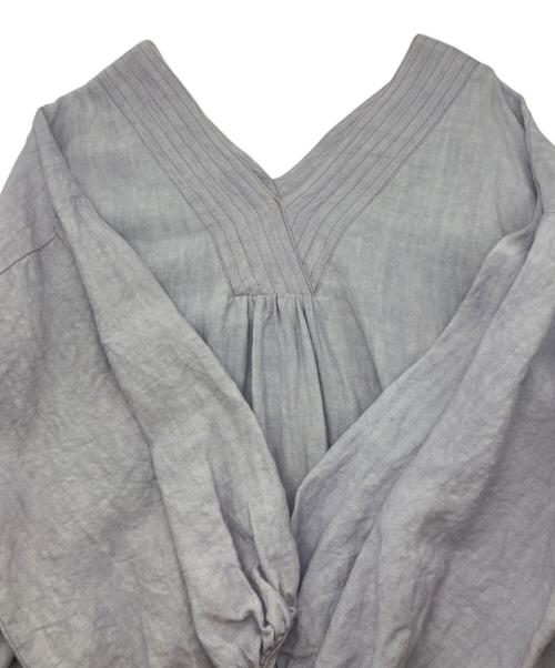 CLOTH&CROSS（クロスアンドクロス）CLOTH&CROSS (クロスアンドクロス) リネンワンピース ラベンダー サイズ:Freeの古着・服飾アイテム