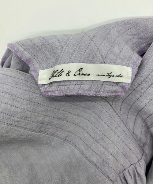 CLOTH&CROSS（クロスアンドクロス）CLOTH&CROSS (クロスアンドクロス) リネンワンピース ラベンダー サイズ:Freeの古着・服飾アイテム