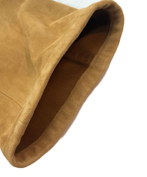 IENA LA BOUCLE（イエナ ラ ブークル）IENA LA BOUCLE (イエナ ラ ブークル) レザーストリングブルゾン　25011914101010 キャメル サイズ: Freeの古着・服飾アイテム