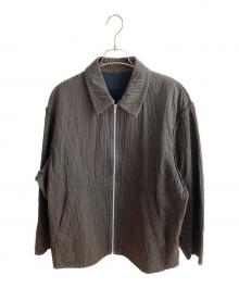 COMME des GARCONS HOMME（コムデギャルソン オム）の古着「リバーシブルジャケット」｜グレー×ネイビー