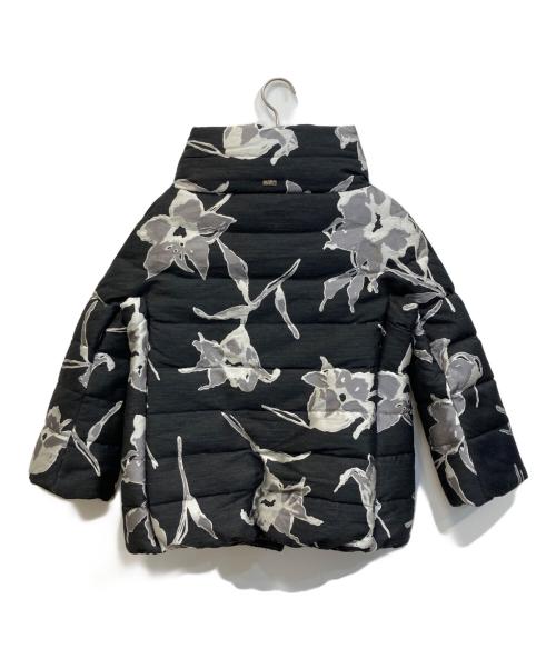 HERNO（ヘルノ）HERNO (ヘルノ) Floral patterned ダウンジャケット ブラック サイズ:40の古着・服飾アイテム