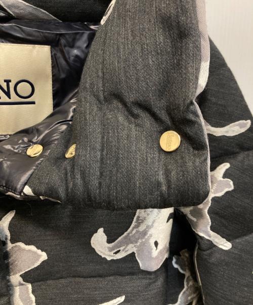 HERNO（ヘルノ）HERNO (ヘルノ) Floral patterned ダウンジャケット ブラック サイズ:40の古着・服飾アイテム