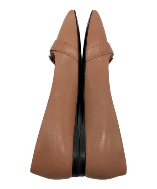 HERMES（エルメス）HERMES (エルメス) アピバックルフラットシューズ ピンク サイズ:36　1/2の古着・服飾アイテム