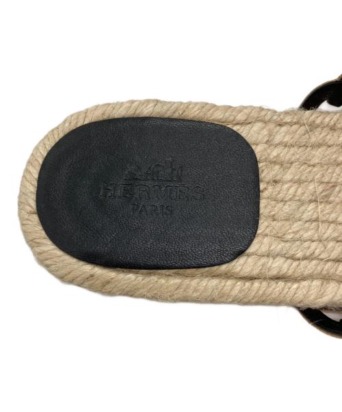 HERMES（エルメス）HERMES (エルメス) アンコーヌシェーヌダンクルサンダル ゴールド サイズ:36の古着・服飾アイテム