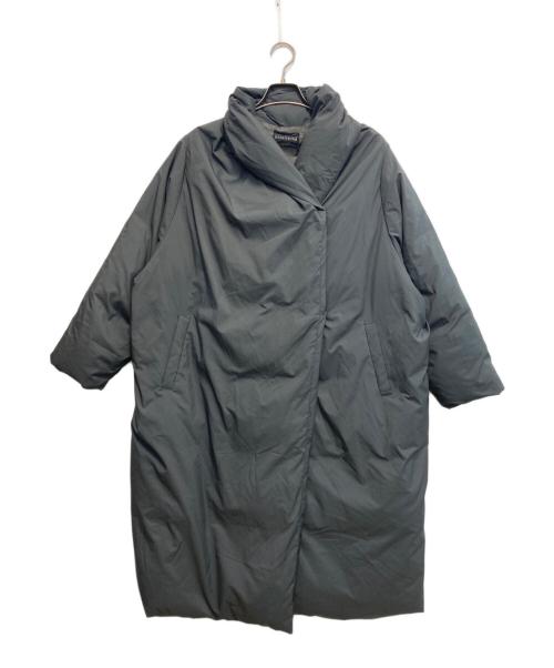 mizuiro-ind（ミズイロインド）mizuiro-ind (ミズイロインド) ドレープライトダウンコート グレー サイズ:FREEの古着・服飾アイテム