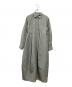 CLANE（クラネ）の古着「FLUFFY SHEER SHAPE ONEPIECE」｜モスグリーン