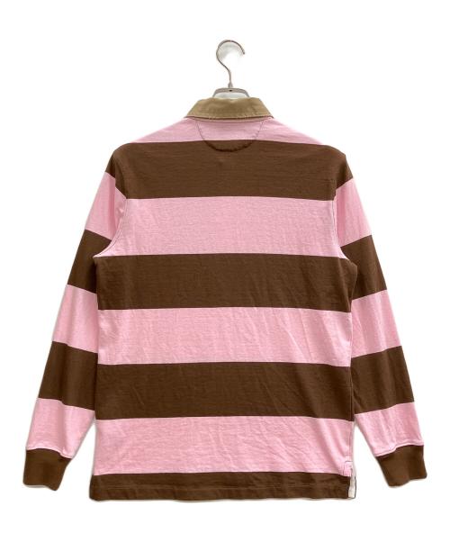 POLO RALPH LAUREN（ポロ・ラルフローレン）POLO RALPH LAUREN (ポロ・ラルフローレン) Snidel (スナイデル) ラガーシャツ ブラウン×ピンク サイズ:Sの古着・服飾アイテム
