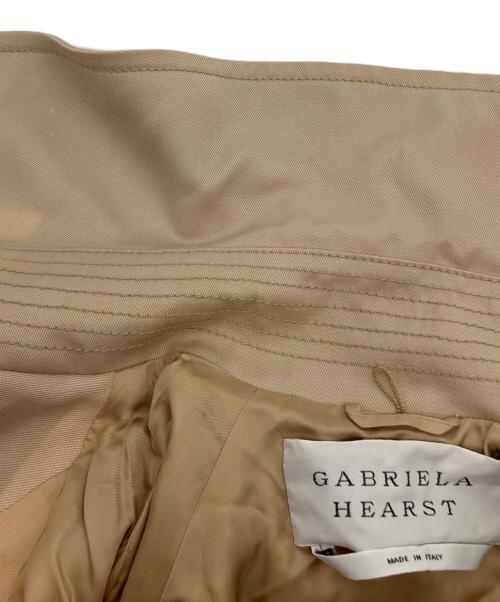 GABRIELA HEARST（ガブリエラ ハースト）GABRIELA HEARST (ガブリエラ ハースト) バックシフォンプリーツトレンチコート ベージュ サイズ:38の古着・服飾アイテム