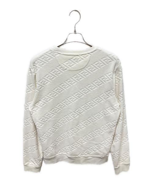 FENDI（フェンディ）FENDI (フェンディ) ズッカ柄スウェット ホワイト サイズ:Sの古着・服飾アイテム