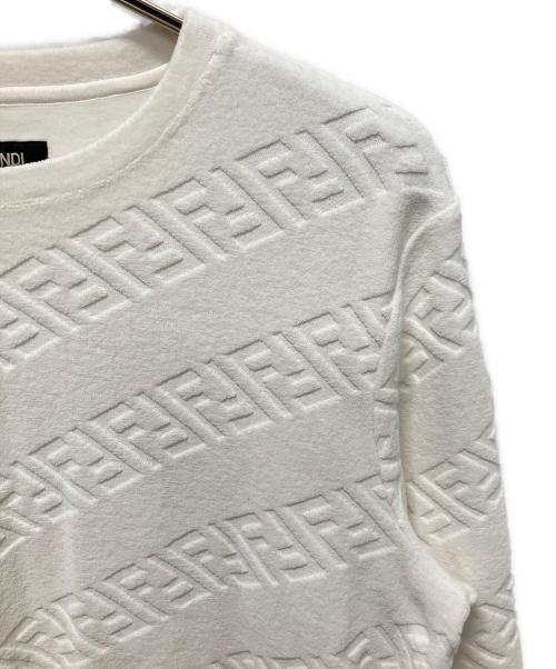 FENDI（フェンディ）FENDI (フェンディ) ズッカ柄スウェット ホワイト サイズ:Sの古着・服飾アイテム
