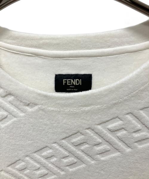 FENDI（フェンディ）FENDI (フェンディ) ズッカ柄スウェット ホワイト サイズ:Sの古着・服飾アイテム