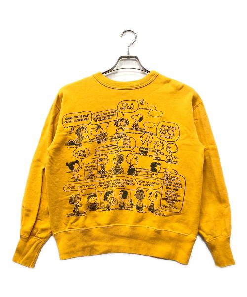 WAREHOUSE（ウエアハウス）WAREHOUSE (ウエアハウス) Vintage PEANUTS (ヴィンテージピーナッツ) クルーネックスウェット オレンジ サイズ:Mの古着・服飾アイテム