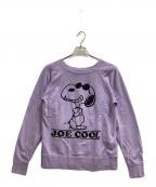 Vintage PEANUTSヴィンテージピーナッツ）の古着「ラグランスウェット」｜パープル