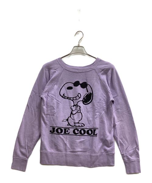 Vintage PEANUTS（ヴィンテージピーナッツ）Vintage PEANUTS (ヴィンテージピーナッツ) ラグランスウェット パープル サイズ:Sの古着・服飾アイテム