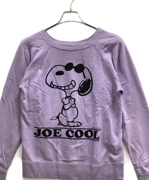 Vintage PEANUTS（ヴィンテージピーナッツ）Vintage PEANUTS (ヴィンテージピーナッツ) ラグランスウェット パープル サイズ:Sの古着・服飾アイテム