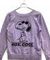 Vintage PEANUTS (ヴィンテージピーナッツ) ラグランスウェット パープル サイズ:S：8000円