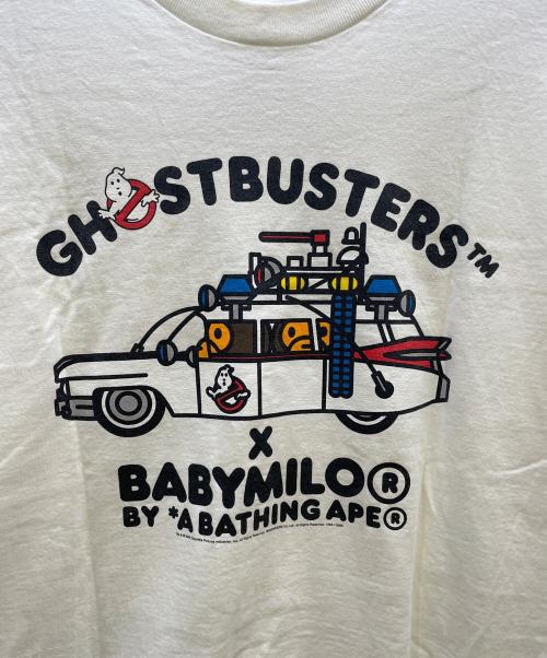 A BATHING APE（アベイシングエイプ）A BATHING APE (アベイシングエイプ) Ghostbusters (ゴーストバスターズ) プリントTシャツ ホワイト サイズ:Sの古着・服飾アイテム
