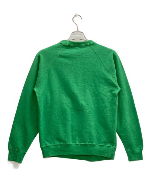 BACKDROP（バックドロップ）BACKDROP (バックドロップ) Vintage PEANUTS (ヴィンテージピーナッツ) ラグランスウェット グリーン サイズ:Mの古着・服飾アイテム