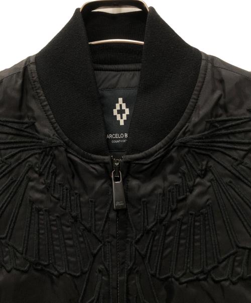 MARCELO BURLON（マルセロバーロン）MARCELO BURLON (マルセロバーロン) ジップアップコート ブラック サイズ:44の古着・服飾アイテム