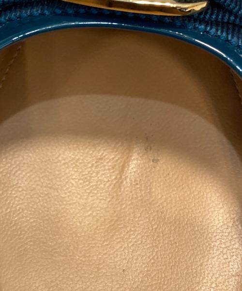 Salvatore Ferragamo（サルヴァトーレ フェラガモ）Salvatore Ferragamo (サルヴァトーレ フェラガモ) ヴァラエナメルパンプス グリーン サイズ:SIZE 6.5の古着・服飾アイテム