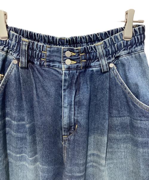 CLESSTE（クレスト）CLESSTE (クレスト) VINTAGE WASH SELVEDGE DENIM MASSIVE PANTS インディゴ サイズ:Freeの古着・服飾アイテム